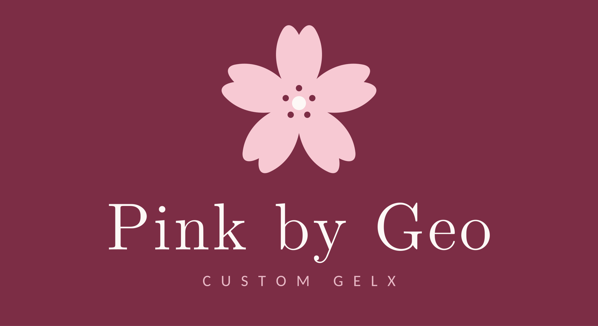 Pink by Geo. Custom GelX.